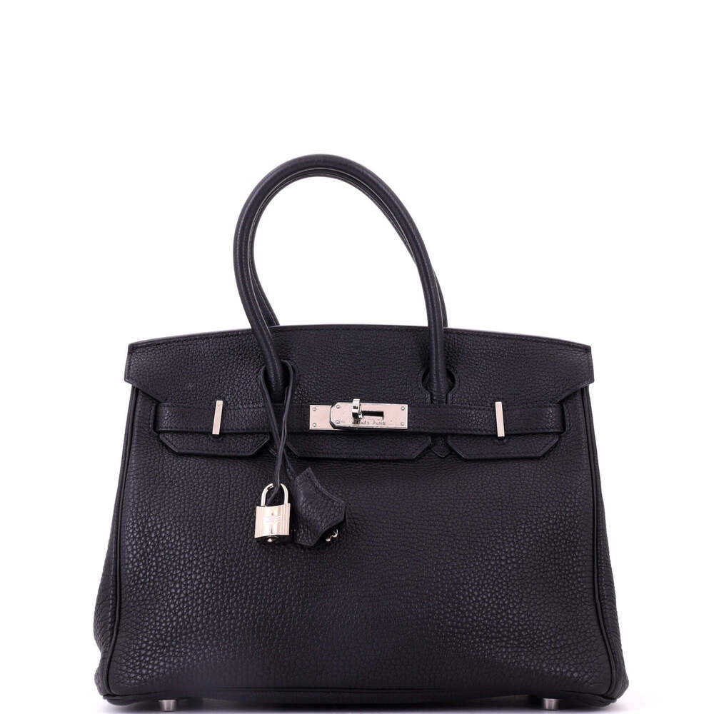 Hermes Birkin 30 Black Togo with Palladium Hardware